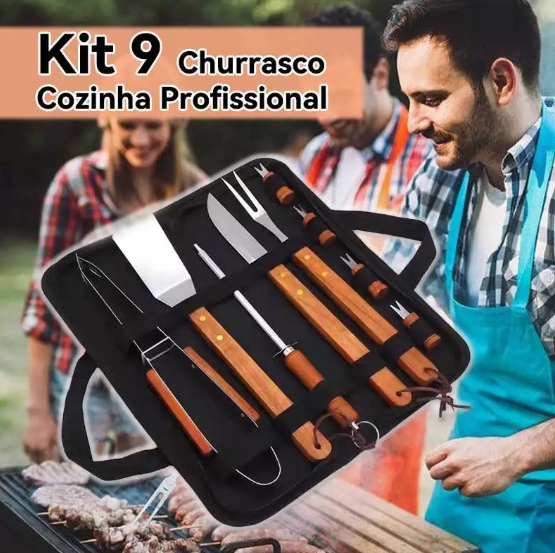 Kit Churrasco Completo Lorben - Frete Grátis