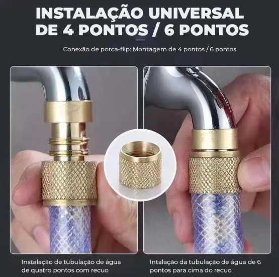 Kit de Irrigação em Cobre para Mangueiras - Frete Grátis