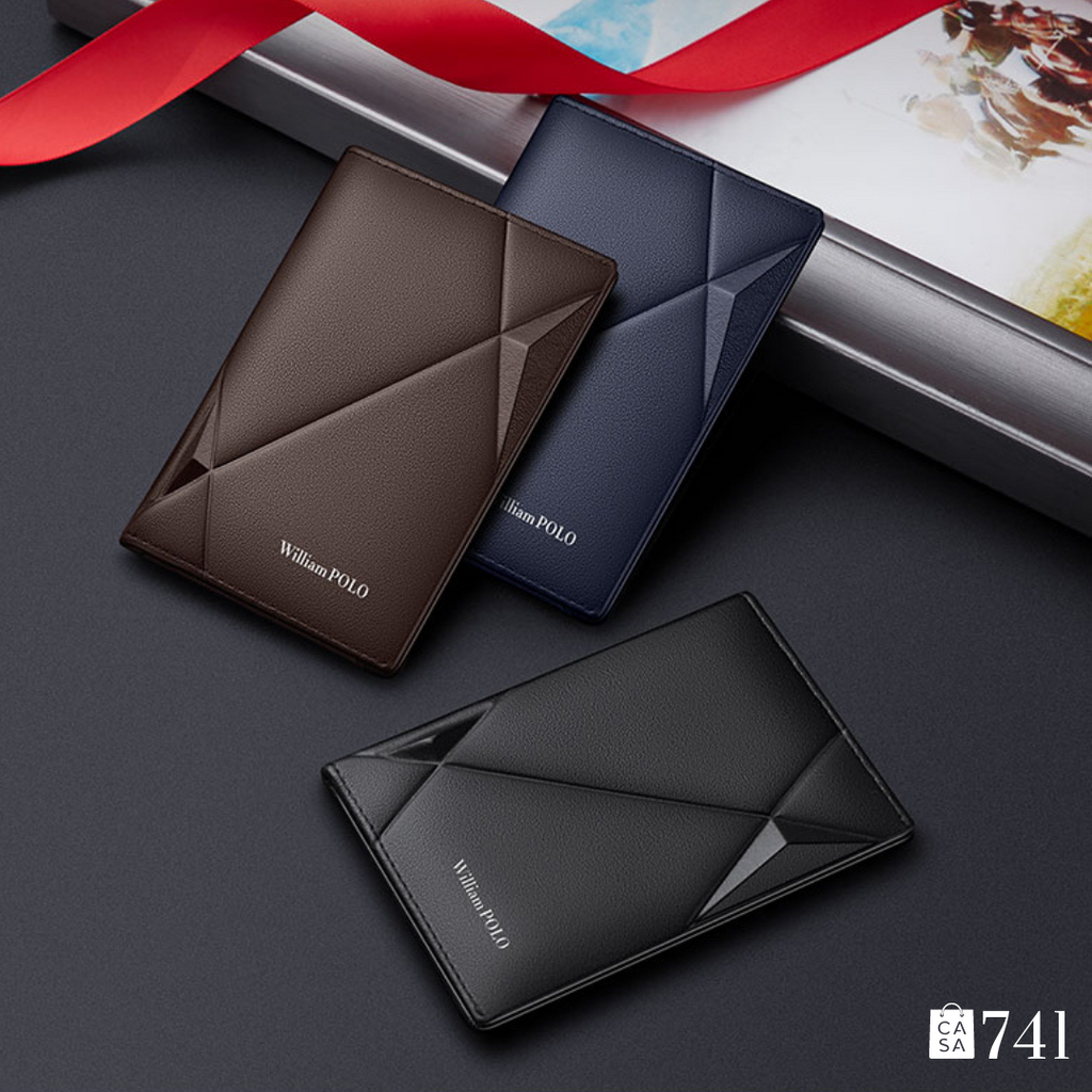 Carteira Slim Anti Furto Masculina William Polo Premium