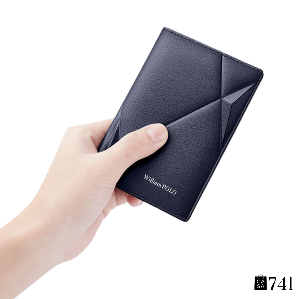Carteira Slim Anti Furto Masculina William Polo Premium