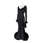 Morticia Addams Fantasia Halloween Família Wandinha