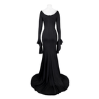 Morticia Addams Fantasia Halloween Família Wandinha