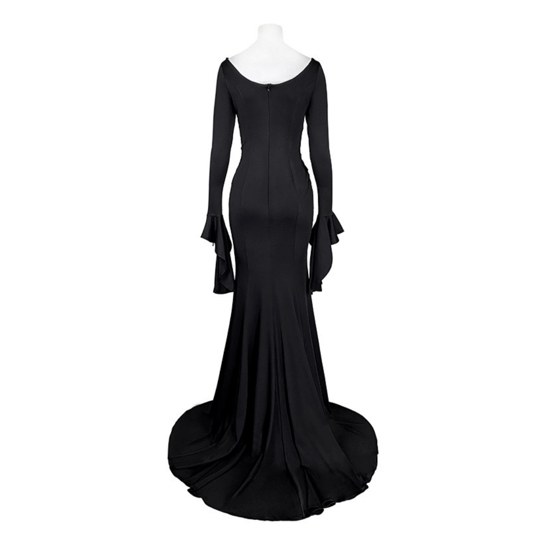 Morticia Addams Fantasia Halloween Família Wandinha