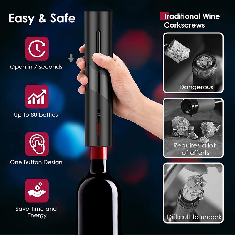 Abridor de Vinho Elétrico e Automático