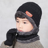Kit Inverno Infantil Touca Gorro e Cachecol Aveludada em Lã Pelúcia
