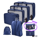 Kit Organizador de Mala para Viagem Happy Travel™ - 7 peças [BRINDE 1 Necessarie]