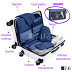 Kit Organizador de Mala para Viagem Happy Travel™ - 7 peças [BRINDE 1 Necessarie]
