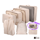 Kit Organizador de Mala para Viagem Happy Travel™ - 7 peças [BRINDE 1 Necessarie]
