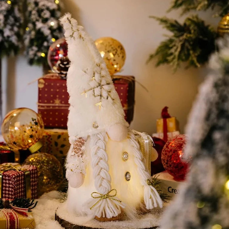 Enfeites Gnomos de Decoração Mesa de Natal