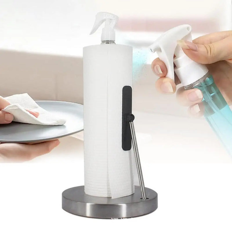 Porta Papel Toalha com Spray - Aço Inoxidável
