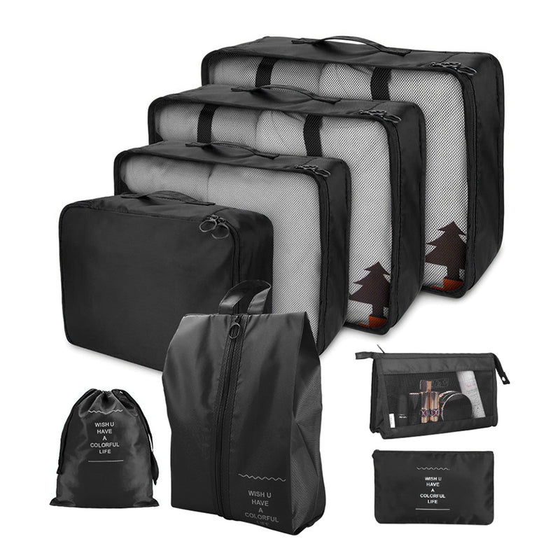 Kit Organizador para Viagem Happy Travel™ - 7 peças [Ganhe 1 Necessarie]