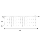 Cortina de Luz Enfeites e Decoração de Natal em LED
