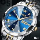 Relógio Masculino OLEVS Elegancy Aço Inoxidável