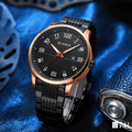 Relógio Masculino Quartzo Aço Inox Curren Estilo Negócios Casuais
