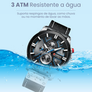 Relógio Masculino Quartzo de Couro Curren Estilo Casual [+BRINDE]