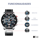 Relógio Masculino Quartzo de Couro Curren Estilo Casual [+BRINDE]