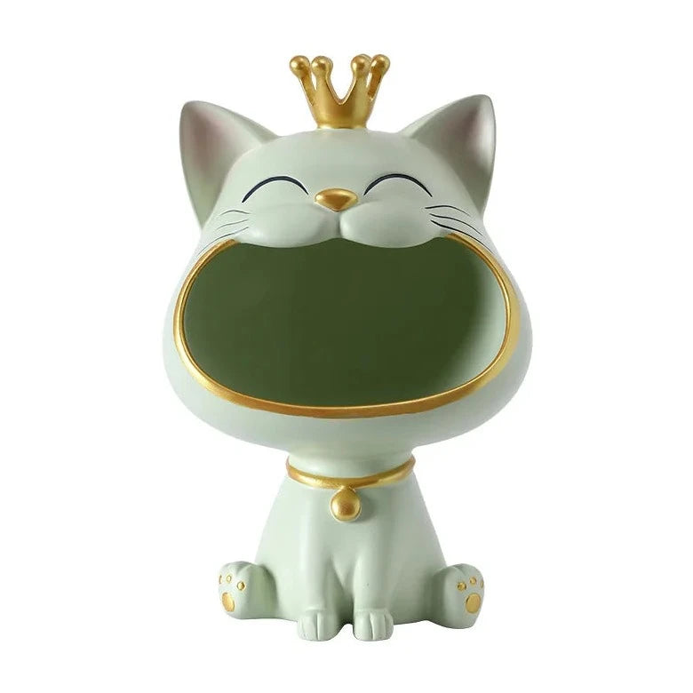 Gato Decorativo para Armazenamento de Objetos