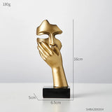 Escultura Abstrata do Pensador Produzida de Resina