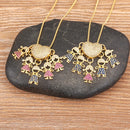 Colar de Filhos com 5 Pingentes com Zircônia Menino e Menina Jóia Requintada