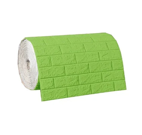 Rolo Papel de Parede Adesivo Tijolo 3D