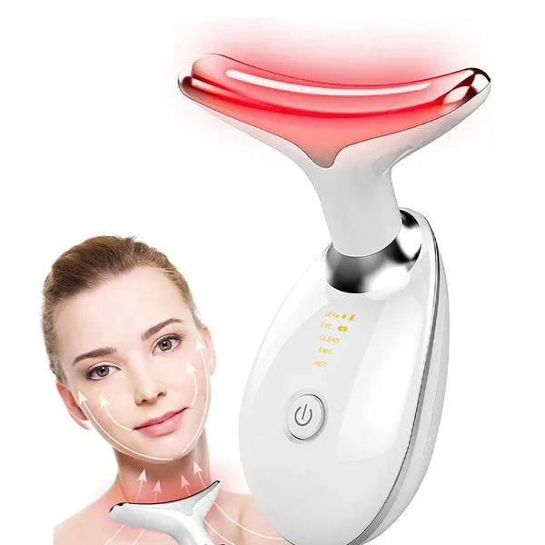 Massageador Facial com Fototerapia Anti-Rugas e Papadas