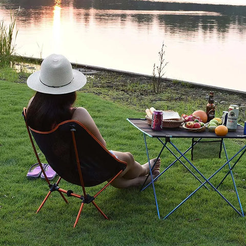 Cadeira Portátil Para Viagem, Camping e Pesca Dobrável Ultraleve