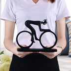 Estátua de Ciclista Abstrata Moderna de Resina