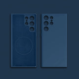 Capa Magsafe para Samsung Galaxy S24 S23 S22 Ultra S21 FE em Silicone Antiaderente