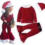 Conjunto Mamãe Noel Infantil Classico Fantasia Natal