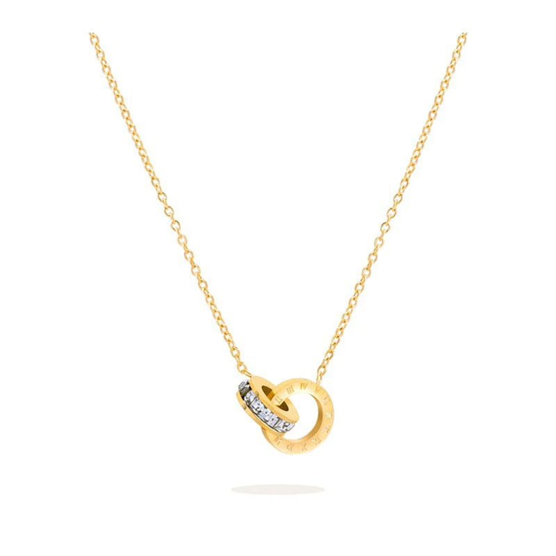 Conjunto de Joias Feminino Colar com Pulseira e Brincos