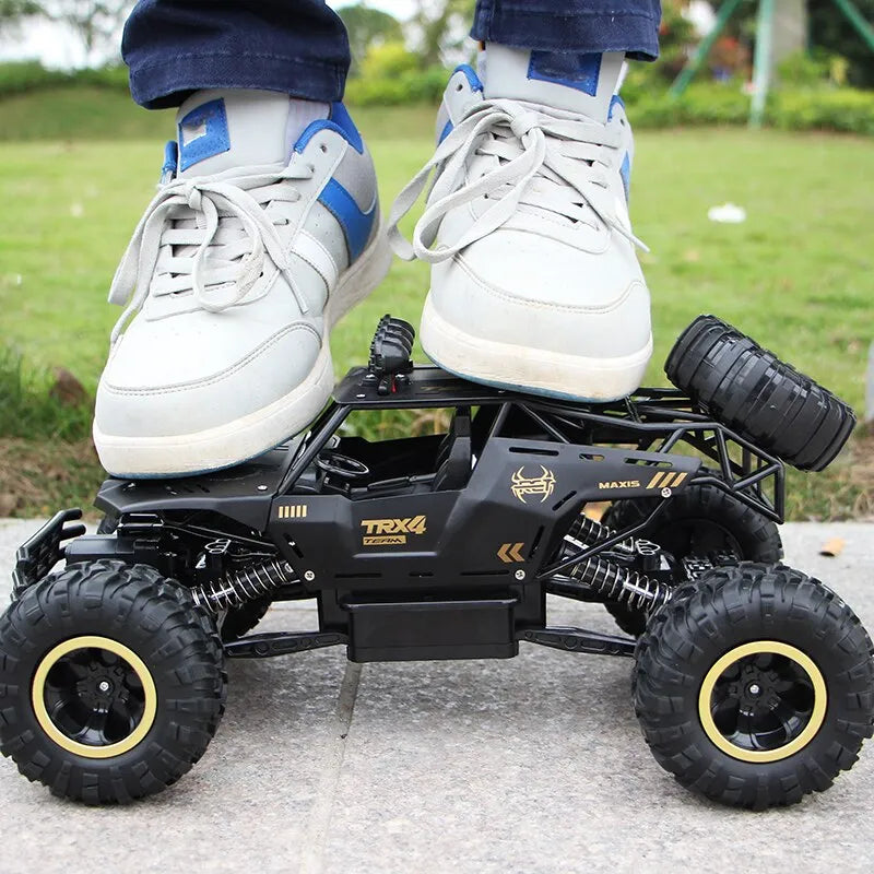 Carro de Controle Remoto de Rádio 4WD Brinquedo para Criança Luz Led