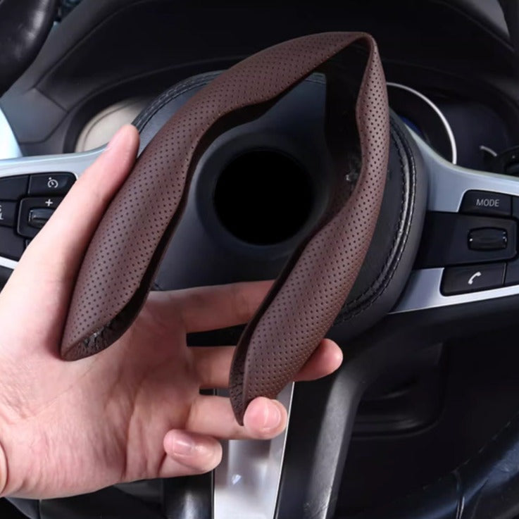 Capa de Volante de Carro Ajuste Universal em Couro Napa