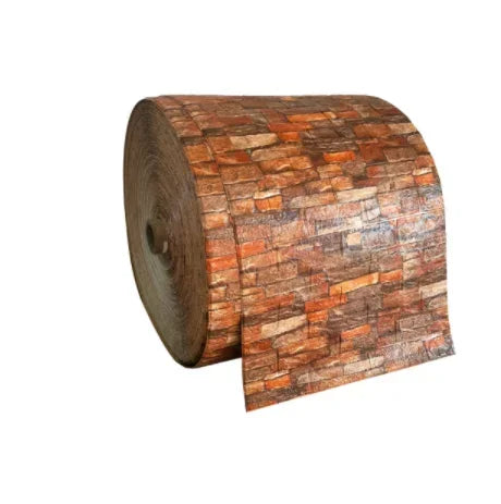 Rolo Papel de Parede Adesivo Tijolo 3D