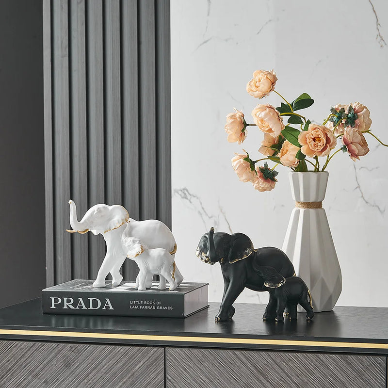 Estatueta Elefante Decorativo Produzido de Resina