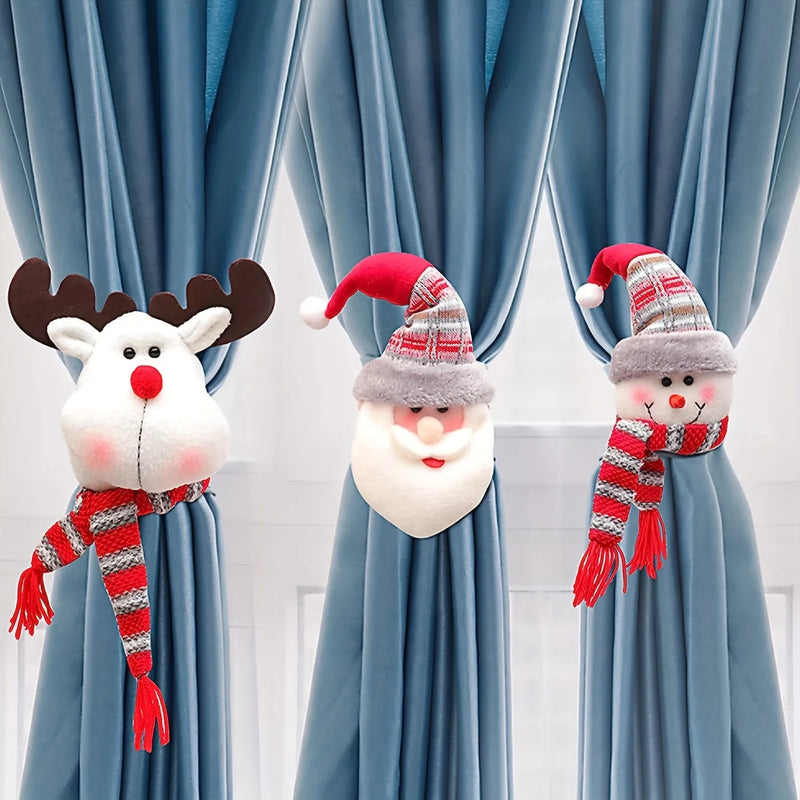 Fivela de Cortina Personagem para Decoração de Natal Ornamental