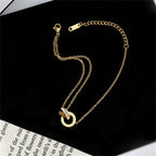 Conjunto de Joias Feminino Colar com Pulseira e Brincos