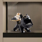 Estátua Decorativa Bulldog Decoração de Sala Cachorro