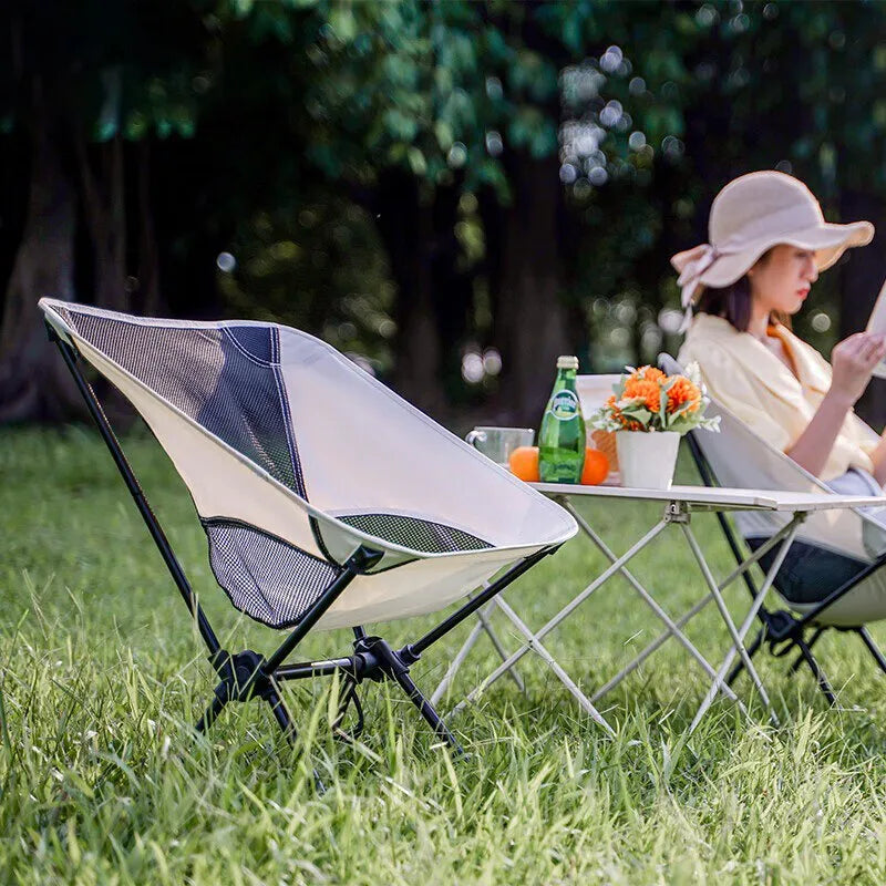 Cadeira Portátil Ultraleve Para Camping, Viagem, Pequenique e Pesca