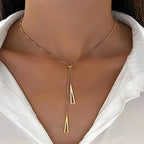 Colar Feminino Lariat com Pingente