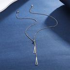 Colar Feminino Lariat com Pingente