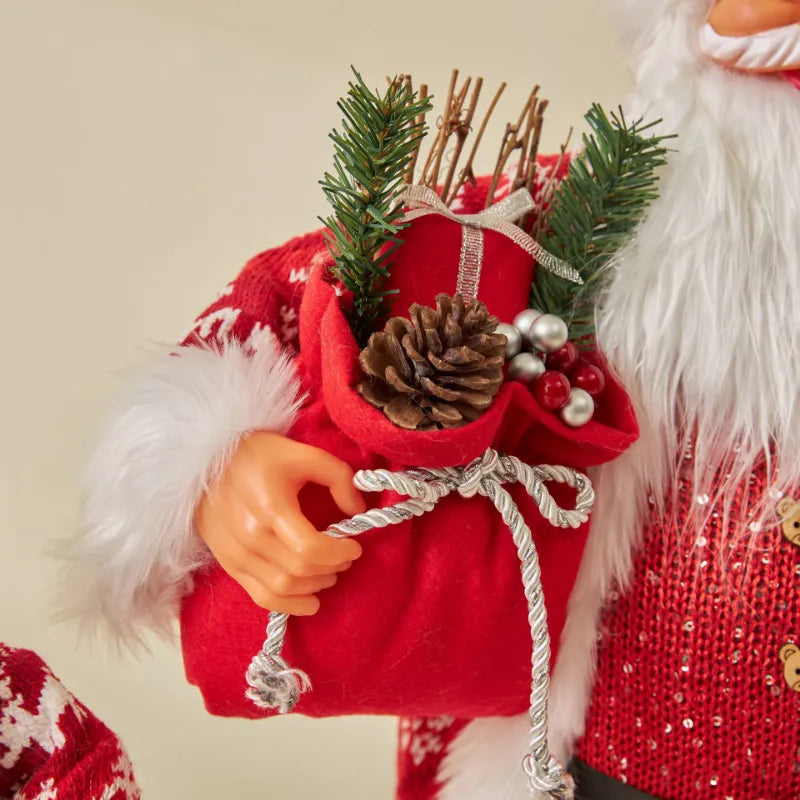 Boneco Papai Noel Enfeites e Decoração de Natal 50 cm