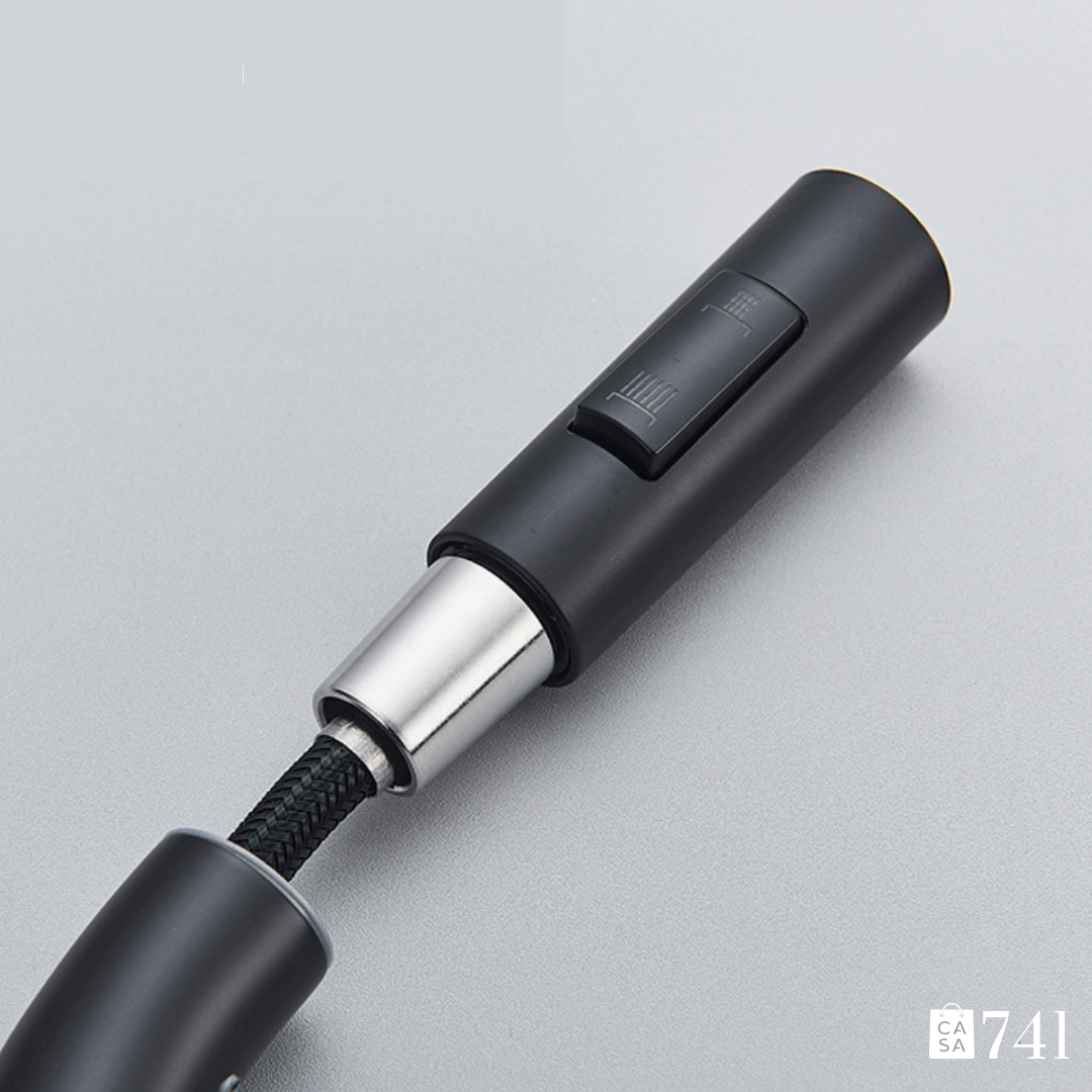 Torneira para Pia de Cozinha Extensível e Rotativo de Aço Inoxidável Quente e Frio com 2 Modos de Jato