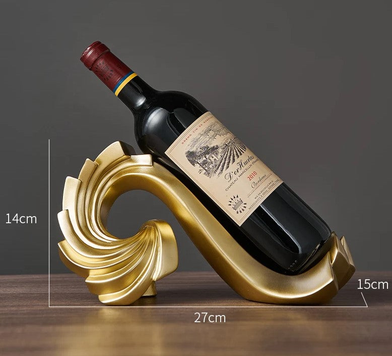 Suporte para Garrafa de Vinho Decorativo - Suporte Espiral Criativo