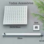 Ducha de Chuveiro Inox Quadrado