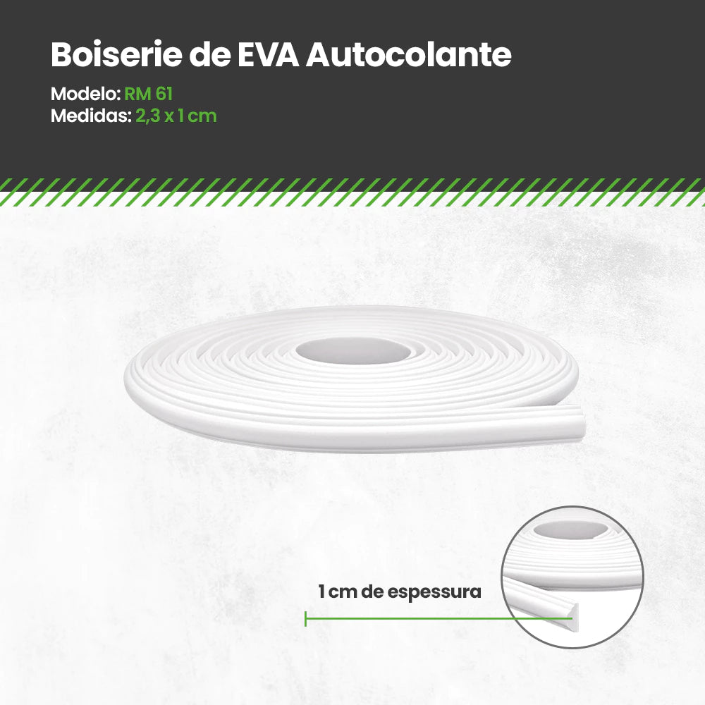 Boiserie Eva Flexível Autocolante