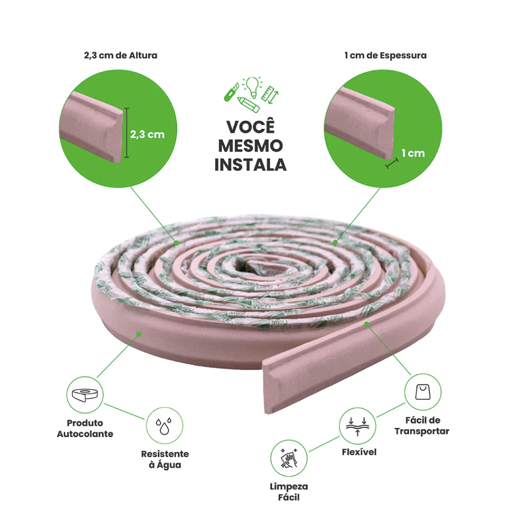 Boiserie Eva Flexível Autocolante