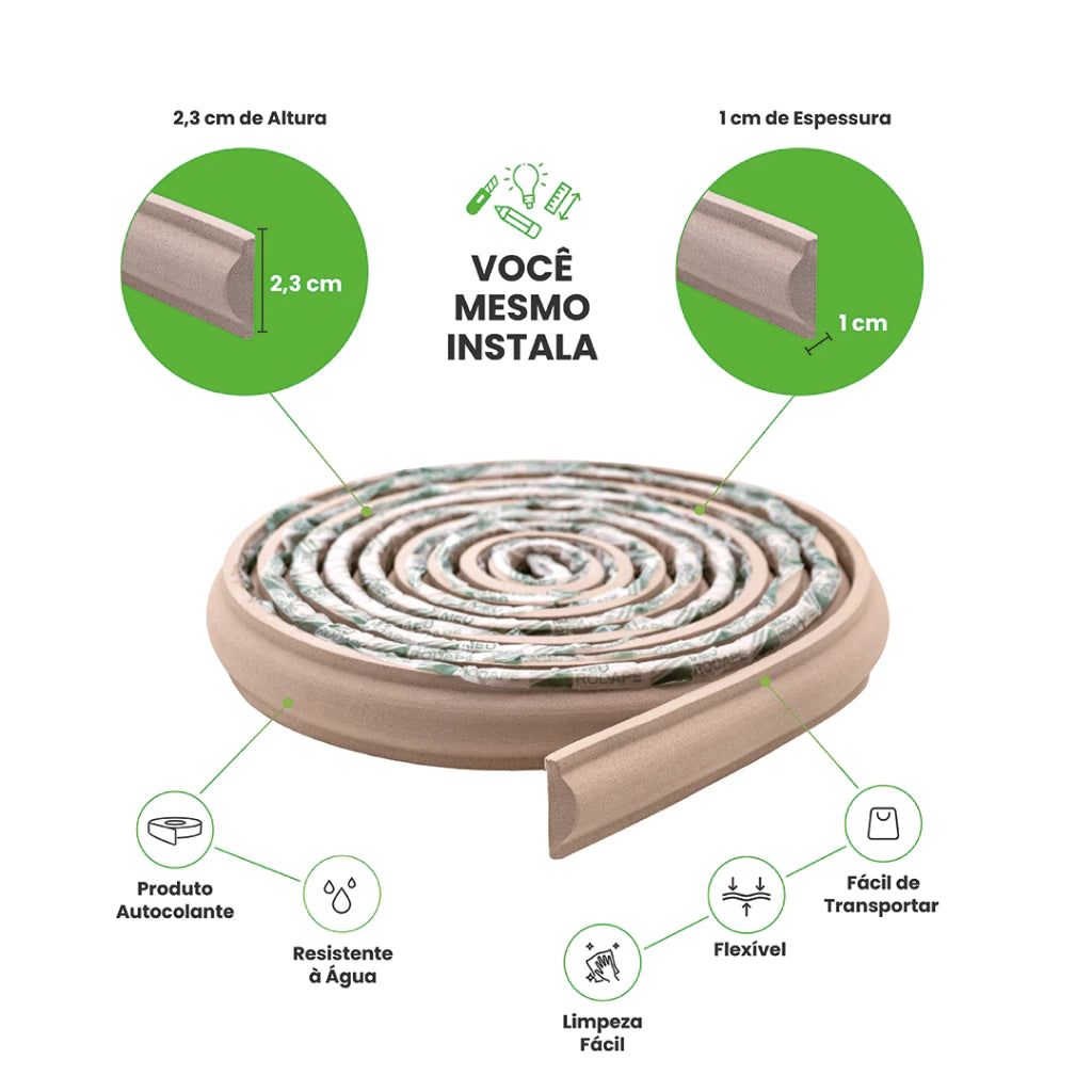 Boiserie Eva Flexível Autocolante