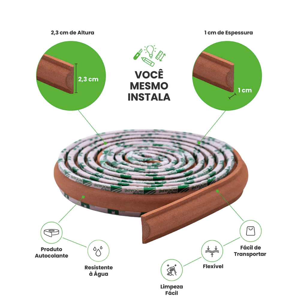 Boiserie Eva Flexível Autocolante