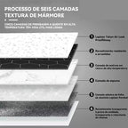 Kit Placa Adesiva 3D Mármore de Parede Relevo Lavável