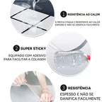 Kit Placa Adesiva 3D Mármore de Parede Relevo Lavável